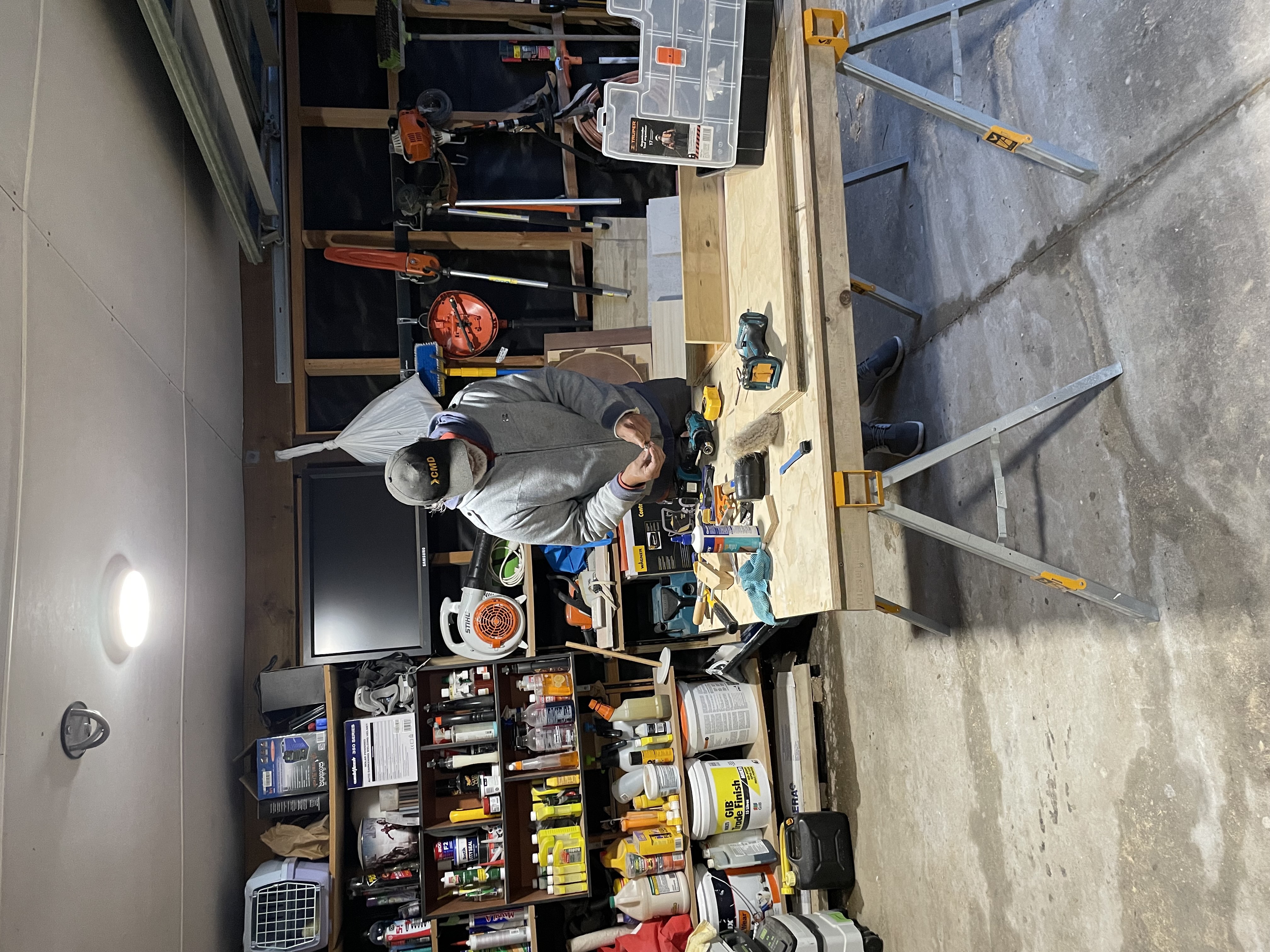 DK at his workshop bench