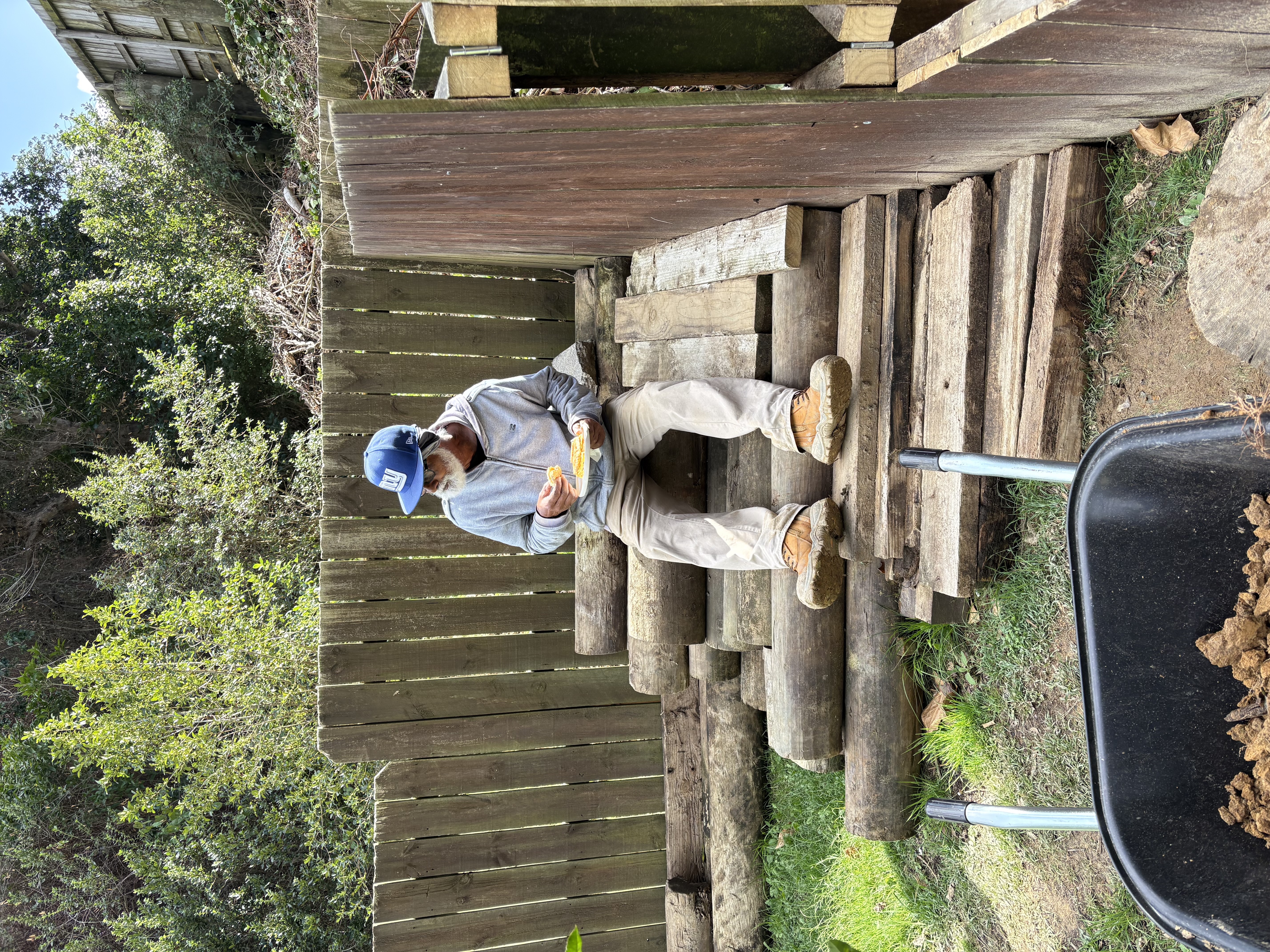 DK working on a deck project