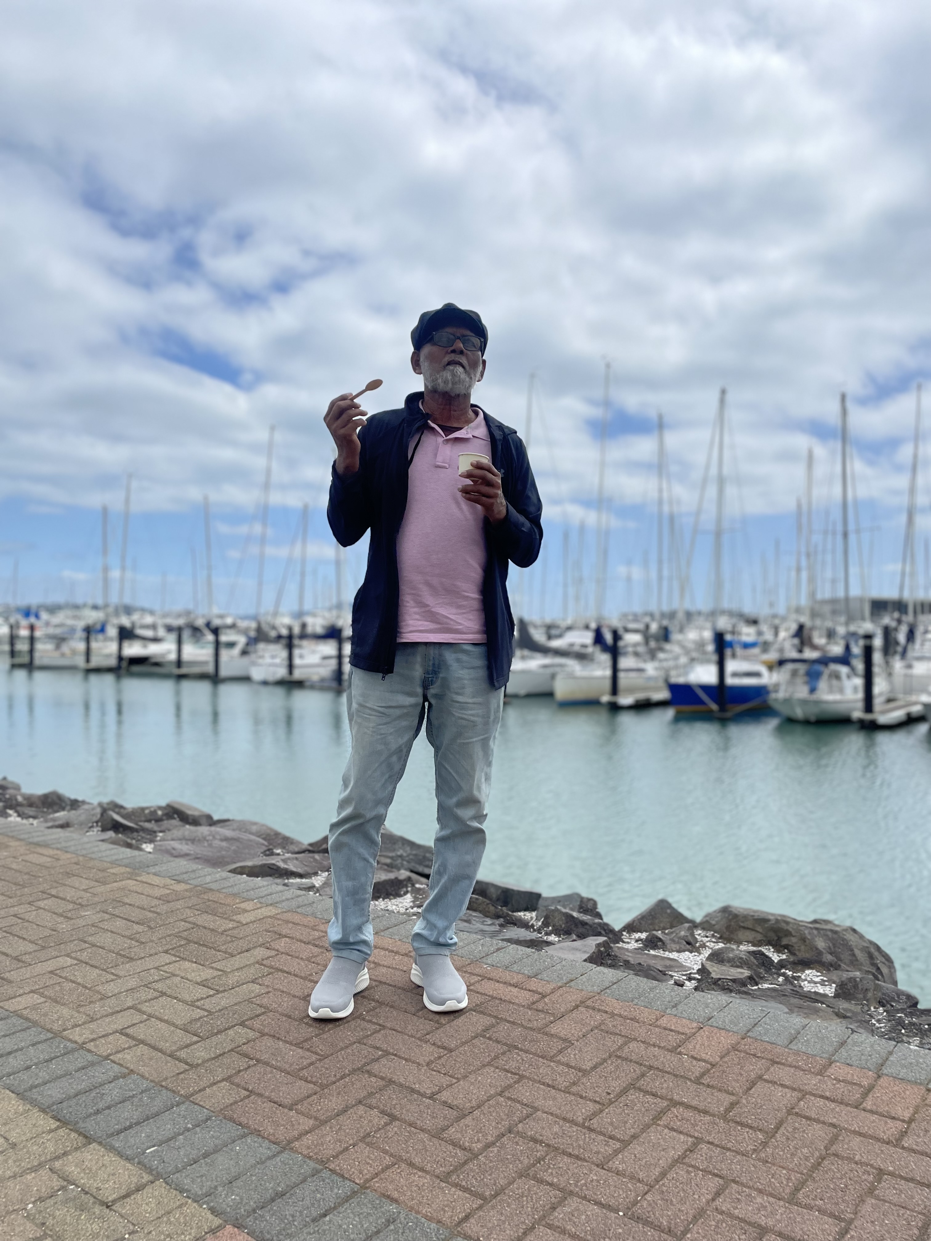 DK at the marina
