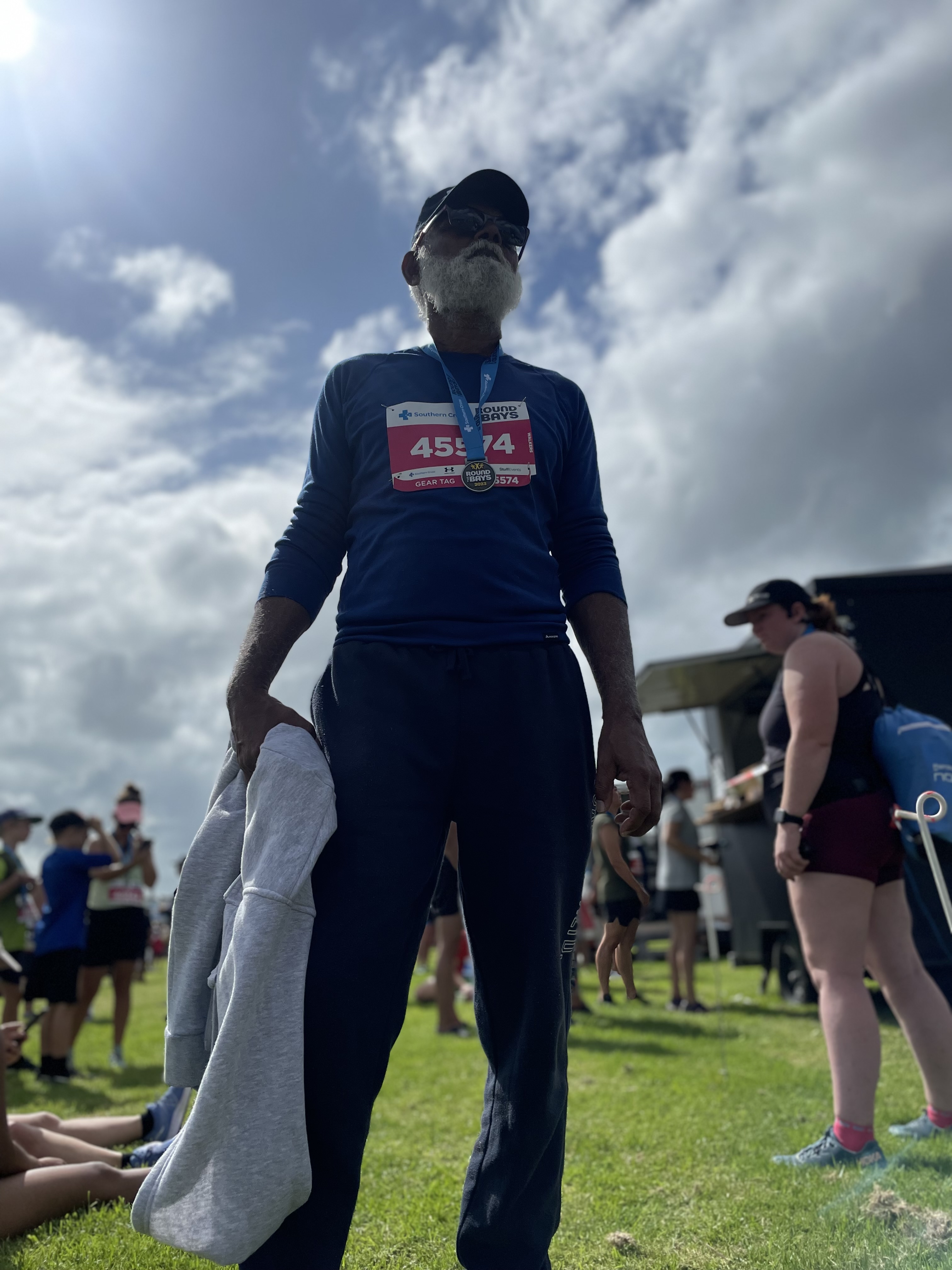 DK at a running event