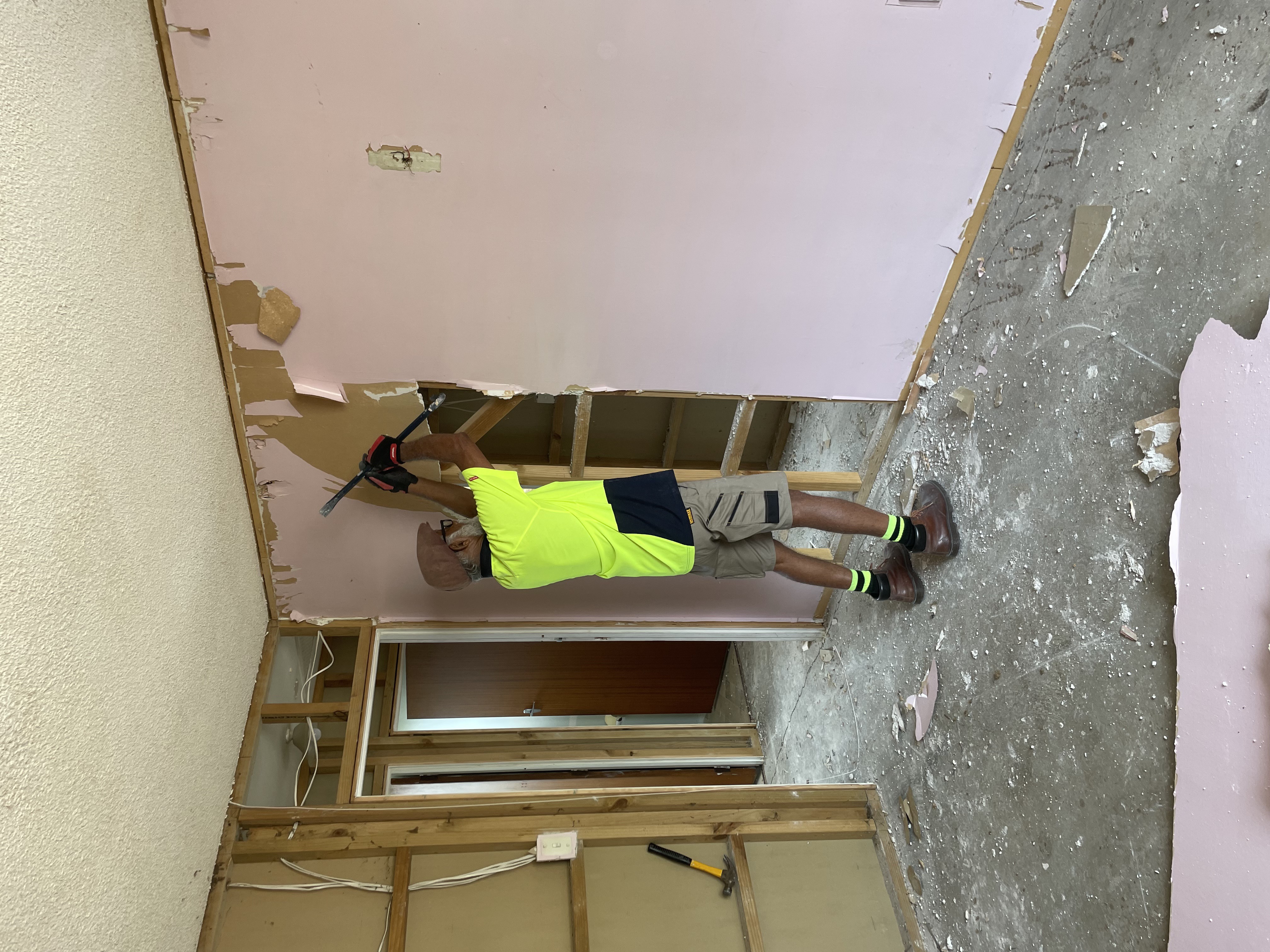 DK doing renovation work