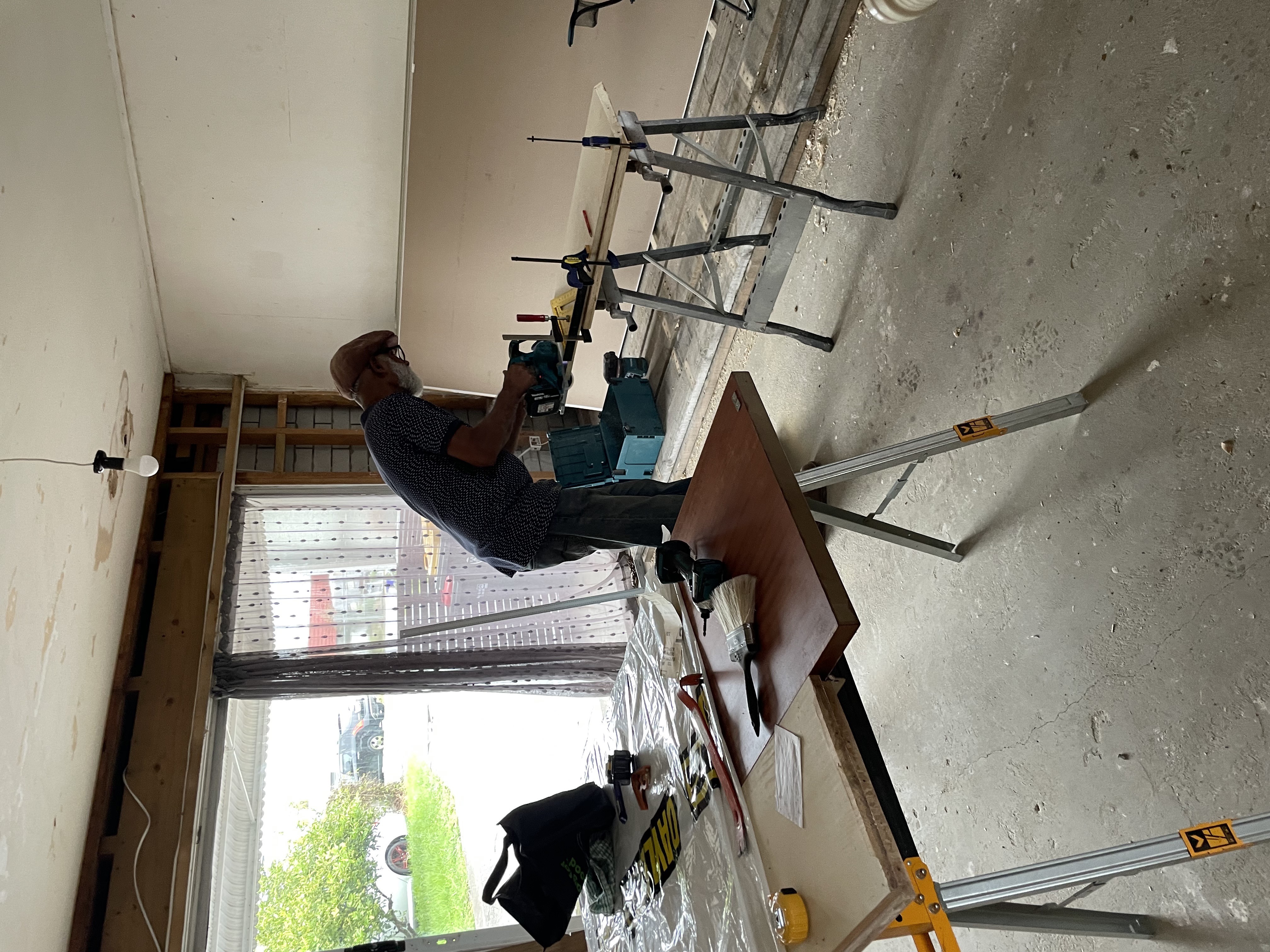 DK in the workshop