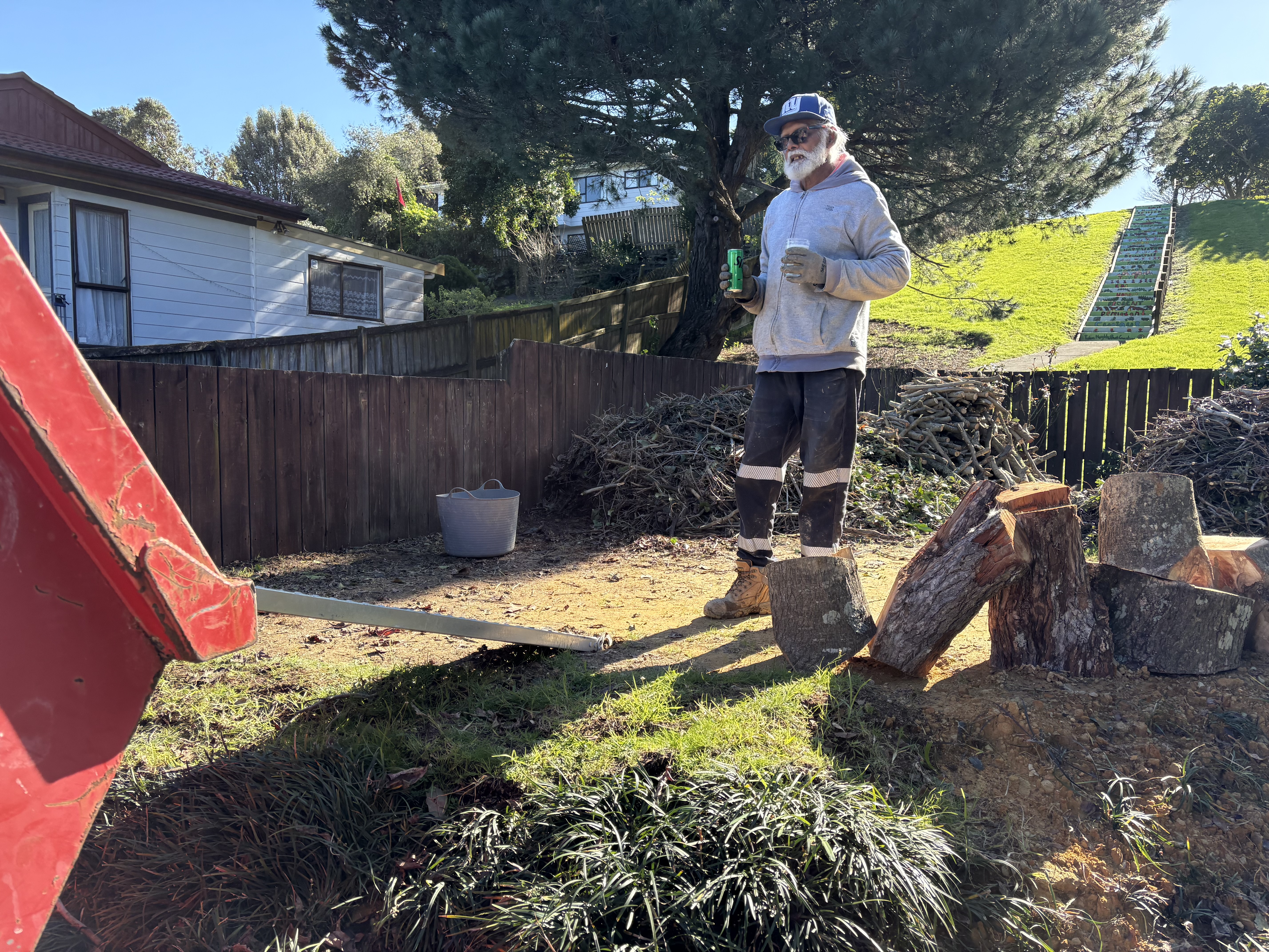 DK in the garden